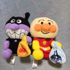 アンパンマン　バイキンマン　ぬいぐるみセット