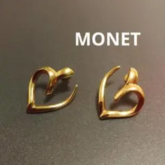 MONET ハート型 ピアス(両耳用)