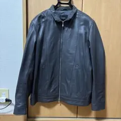 MENS BIGI ラムレザージャケット ブラック サイズ03(Lサイズ相当)