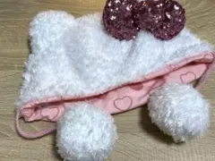 【美品】USJ ハローキティ　ファンキャップ　被り物