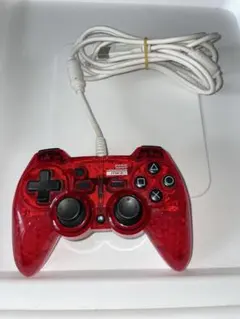 クリアレッド USBコントローラー PS3対応
