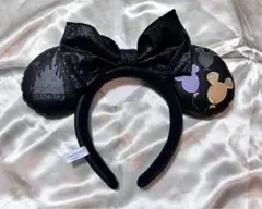 ディズニー カチューシャ ミッキーバルーン 黒