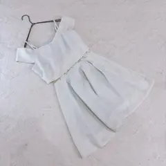 titty&Co ワンピース ホワイト オフショルダー ミニワンピース レース