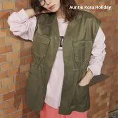 【美品】Auntie Rosa Holiday ミリタリージレ　カーキ