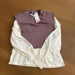 重ね着風 トップス