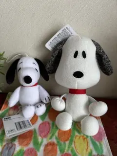 2体】 スヌーピー ぬいぐるみ ファミリア レトロ SNOOPY ピーナッツ