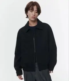 メンズ ブルゾン ジャケット ブラックジップアップ　定価¥16,785 即決のみ