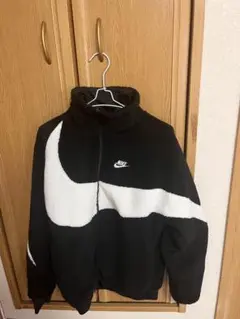 Nike フリースジャケット リバーシブル 黒/白