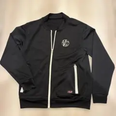 あらき ジャージ アウター 背面プリント ワンポイント ブラック 黒