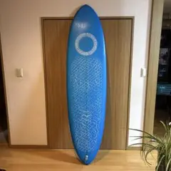 真木蔵人さん愛用】【中古】TF SURFミッドレングスサーフボード 紫色