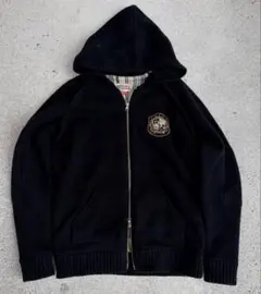 00s y2k archive ダブルジップ お兄系 平成系 ニット パーカー