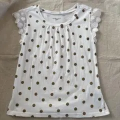 GLOBAL WORK ドット柄 レース袖 タンクトップ XL
