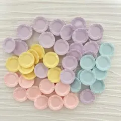 デコパーツ　ミニチュア　まとめ売り　60個　プレート　お皿