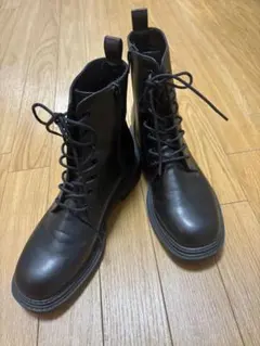オリエンタルトラフィック　コラボ　レースアップブーツ　靴　ブラック　黒　L