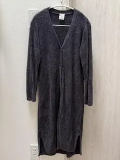 ジェラピケ カーディガン ロング ネイビー