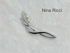Nina Ricci ニナリッチ リーフデザイン ブローチ