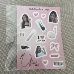 ミルクタッチ　TWICE ジヒョ　おまけ　ステッカーのサムネイル
