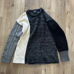 glamb パッチワークニットセーター