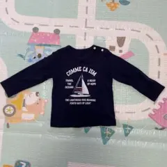 COMME CA ISM ネイビー 長袖　80cm