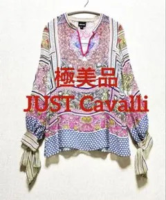美品 JUST Cavalli ジャストカヴァリ ブラウス トップス ピンク M 2026年最新】Just Cavalli 透け感：透け感あり レディース 長袖 シャツ