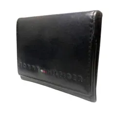 美品 トミー・ヒルフィガー レザー 小銭入れ コインケース メンズ ブラック