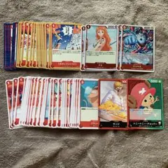 麦わらの一味 デッキパーツ ワンピースカード まとめ売り 赤 チョッパー サンジ