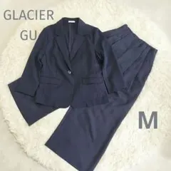 GLACIA GU パンツスーツ M ネイビー