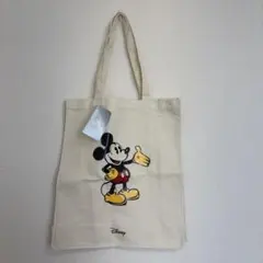 <新品>ミッキー キャンバス地 トートバッグ ディズニーストアのサムネイル