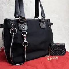 BALLY CASMA トートバッグ ナイロン×レザー 大容量 2way バリー