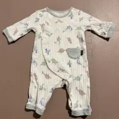 恐竜柄ロンパース 60サイズ