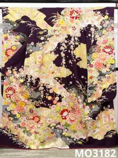 振袖 金駒 金彩 紋意匠 身丈174cm 撥水加工済 MO3386 - メルカリ