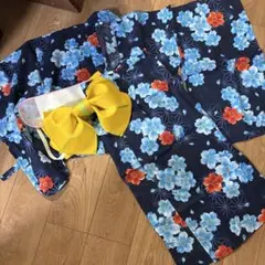 花柄着物セット 140 浴衣
