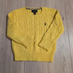 【美品】POLO RALPH LAUREN イエロー セーター 3T