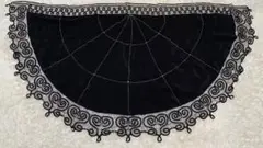 レースストール　三角　スパンコール