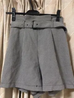 one way ショートパンツ グレー チェック柄 千鳥柄のサムネイル