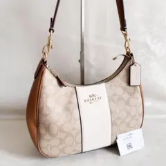 ✨極美品✨COACH コーチ テリ ホーボー シグネチャー ワンショルダーバッグ