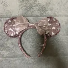 ピンク ハート型スパンコールカチューシャ