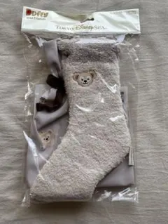 東京ディズニーリゾート ダッフィー ルームソックス 巾着付