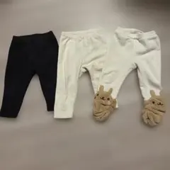 ユニクロパンツウサギ付きパンツ3点セット