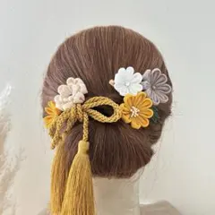 089 つまみ細工 髪飾り セット 入学式 成人式 七五三 和装