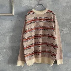 INHERIT/インヘリット ジャガード 総柄ニット B.C.STOCKのサムネイル