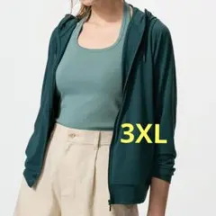 新品3XL★ユニクロ エアリズムUVカットフルジップパーカー 4Ｌ