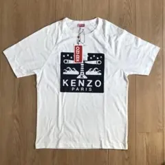 新品ケンゾーKENZOバックロゴTシャツオーバーサイズTeeホワイトXL 