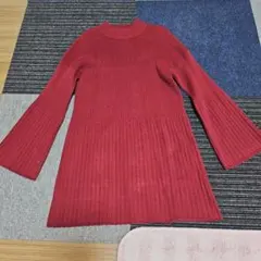 SLY ワインレッドニットミニワンピース