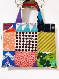 handmade⭐︎フラットトートバッグ⭐︎echino