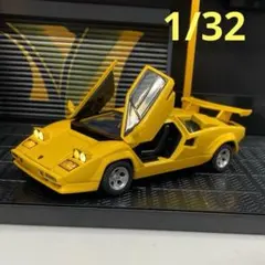 ランボルギーニ カウンタック 1/24 合金モデル イエロー ダイキャスト