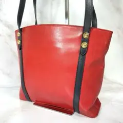 サルヴァトーレフェラガモ トートバッグ ロング 肩掛け レザー 赤 ショルダー