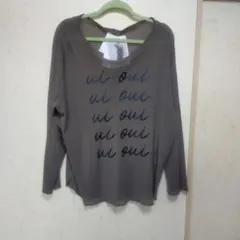 4L　シアロゴプリント　ロンT