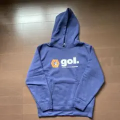 gol. ネイビー フード付きスウェット