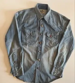 Wrangler for Ron Herman縦ベル27Mウエスタンシャツ(L)